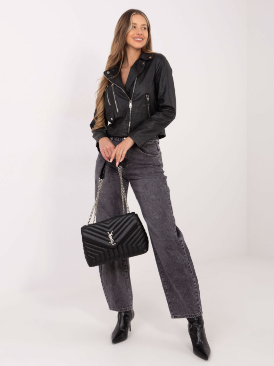 Czarna damska ramoneska