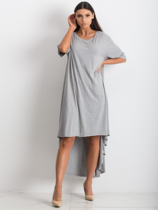 Szara oversize sukienka