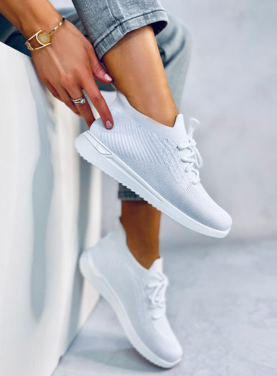Buty sportowe skarpetkowe WHITE