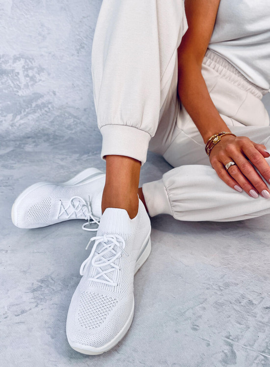 Buty sportowe na koturnie WHITE