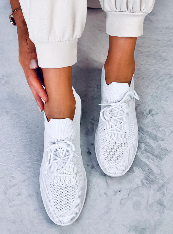 Buty sportowe na koturnie WHITE