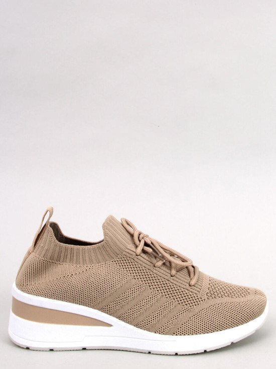 Buty sportowe na koturnie KHAKI