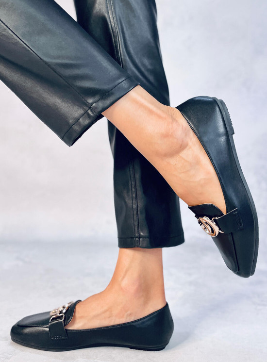 Mokasyny damskie BLACK