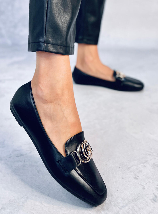 Mokasyny damskie BLACK