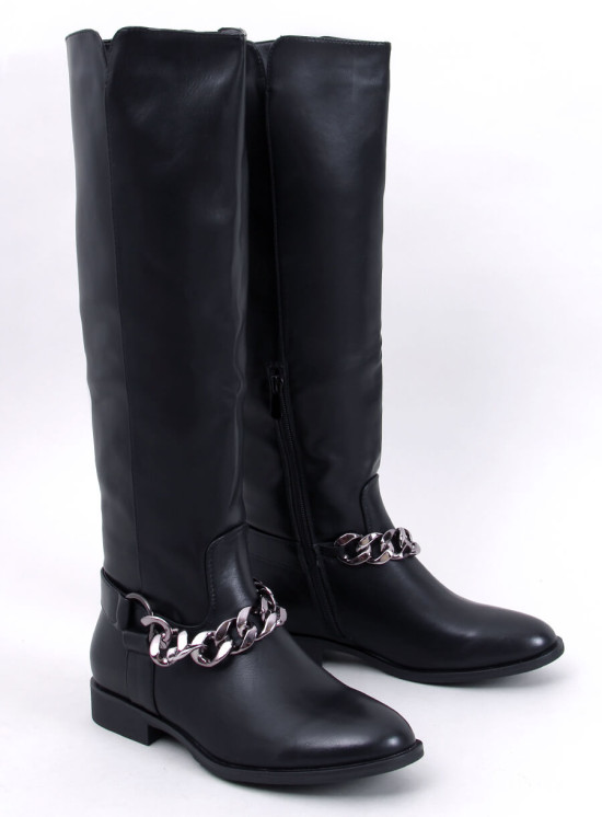 Oficerki damskie licowe DARIA BLACK
