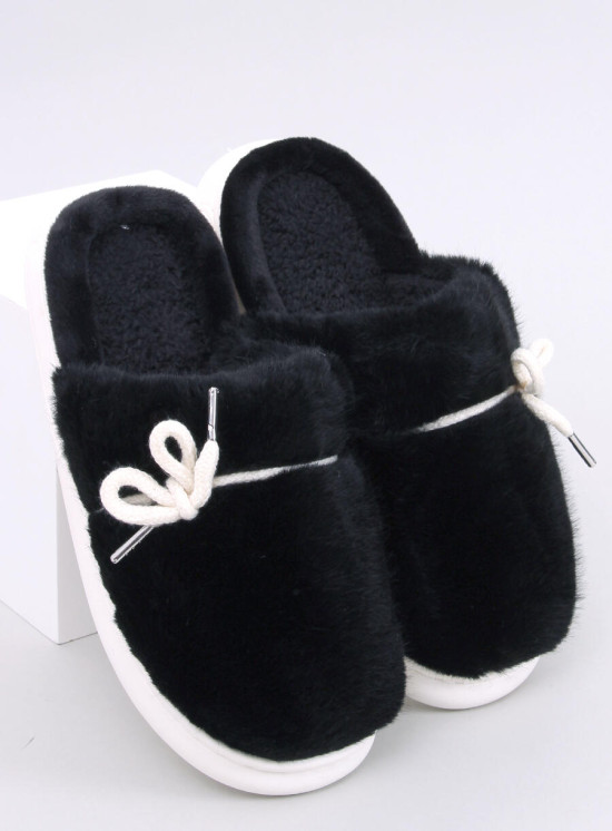 Kapcie futrzane LUNA BLACK