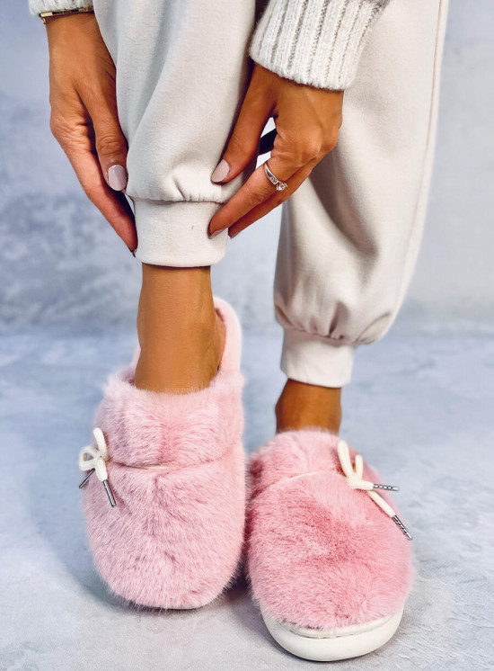 Kapcie futrzane LUNA PINK