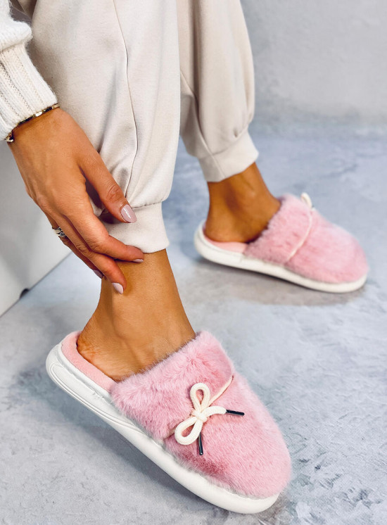 Kapcie futrzane LUNA PINK
