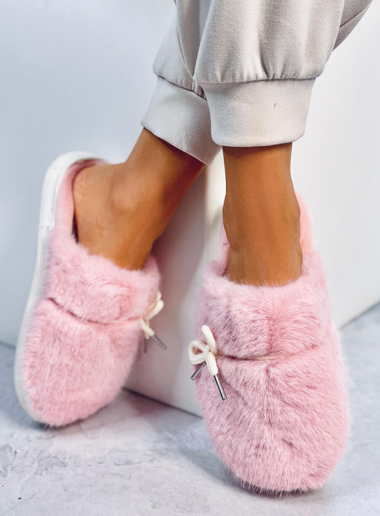 Kapcie futrzane LUNA PINK
