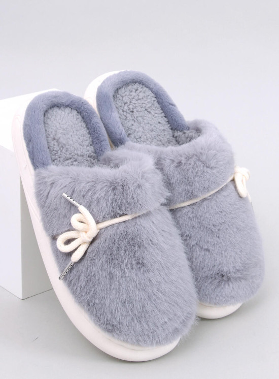 Kapcie futrzane LUNA GREY