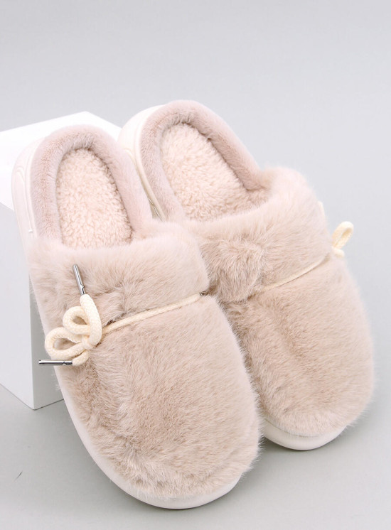 Kapcie futrzane LUNA BEIGE
