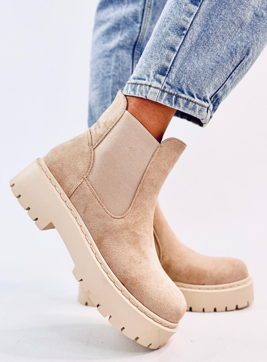 Sztyblety na platformie VILLES BEIGE