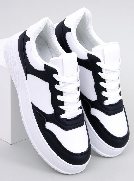 Sneakersy damskie pandy biały/czarny