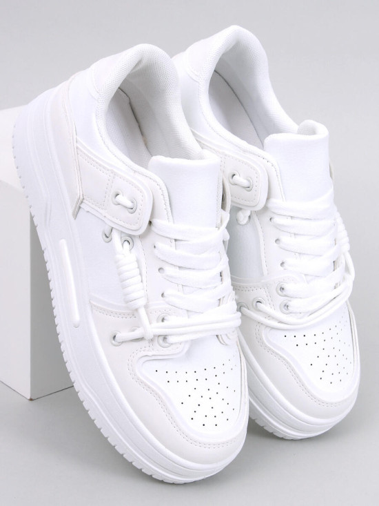 Sneakersy na wysokiej podeszwie WHITE