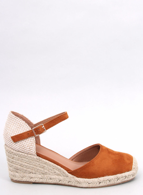 Espadryle na koturnie ROME CAMEL