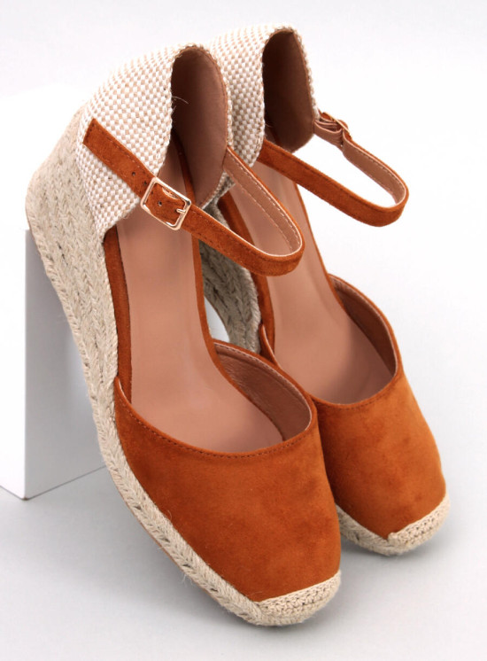 Espadryle na koturnie ROME CAMEL