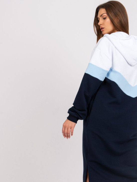Oversize midi sukienka z kapturem