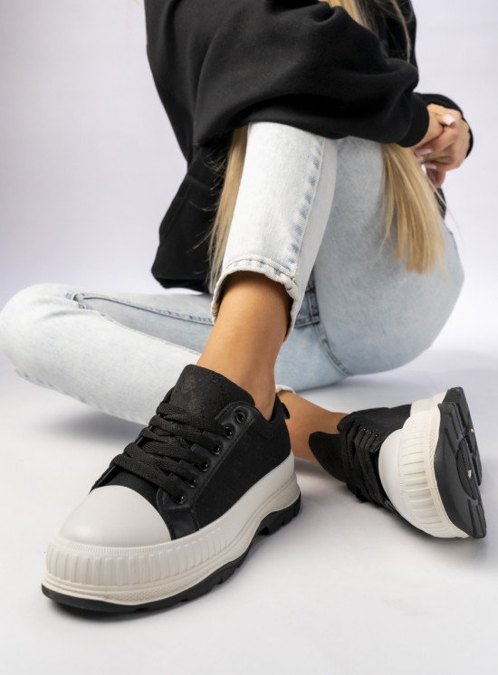 Damskie Sneakersy BLACK/WHITE