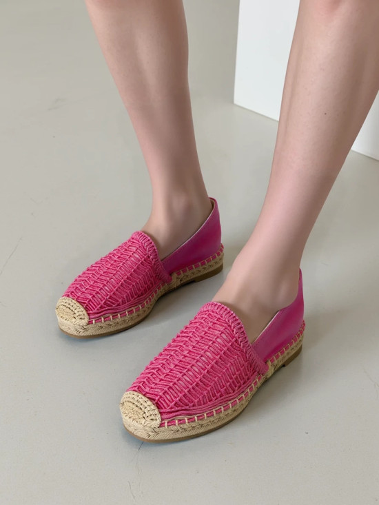 Espadryle Macramé Fuschia