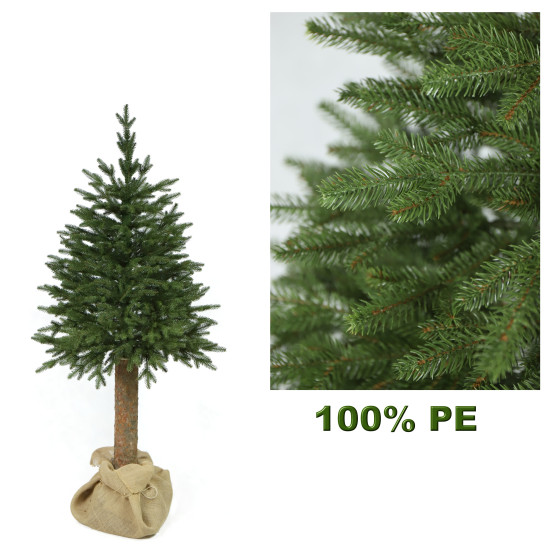 Choinka sztuczna Świerk Naturalny PE na Pniu 160 cm
