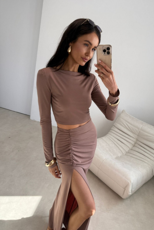Bluzka Linnea w kolorze cappuccino