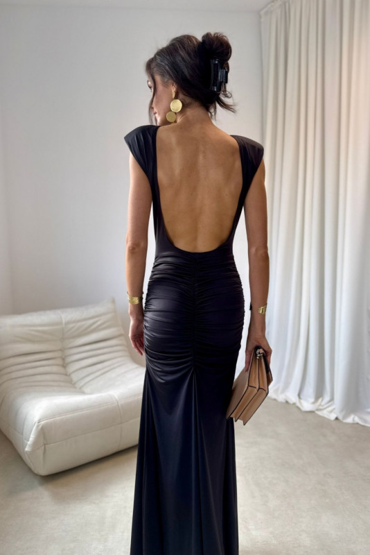 Aurelia – czarna sukienka maxi