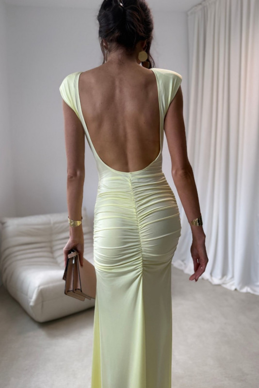 Maxi sukienka w kolorze żółtym Aurelia