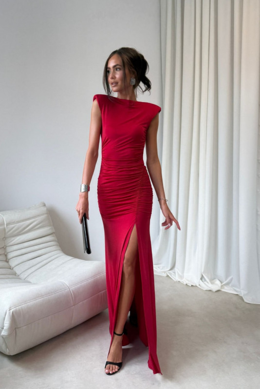 Czerwona maxi sukienka Aurelia
