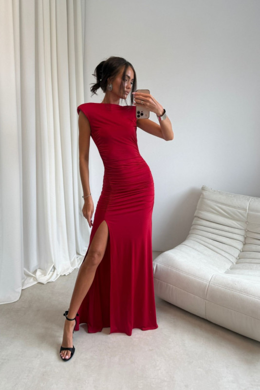 Czerwona maxi sukienka Aurelia