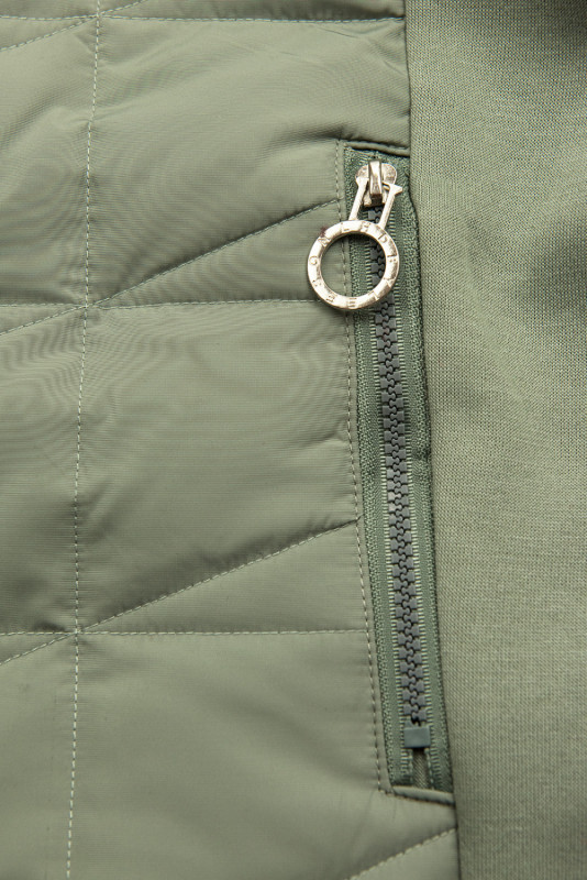 Bluza zapinana na zamek w kolorze oliwkowym
