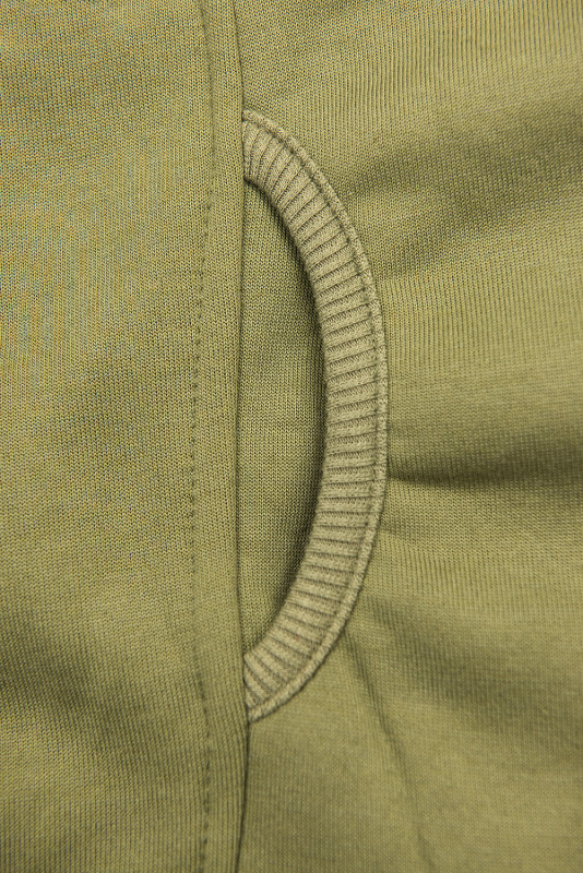 Khaki długa bluza  z zapięciem na zamek