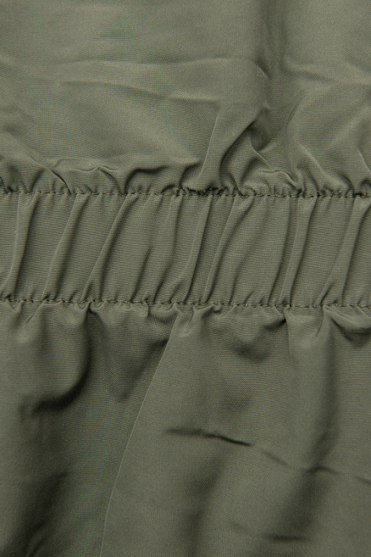 Dwustronna parka przejściowa khaki/czarna