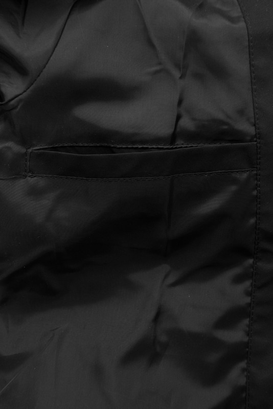 Trenchcoat z paskiem czarny