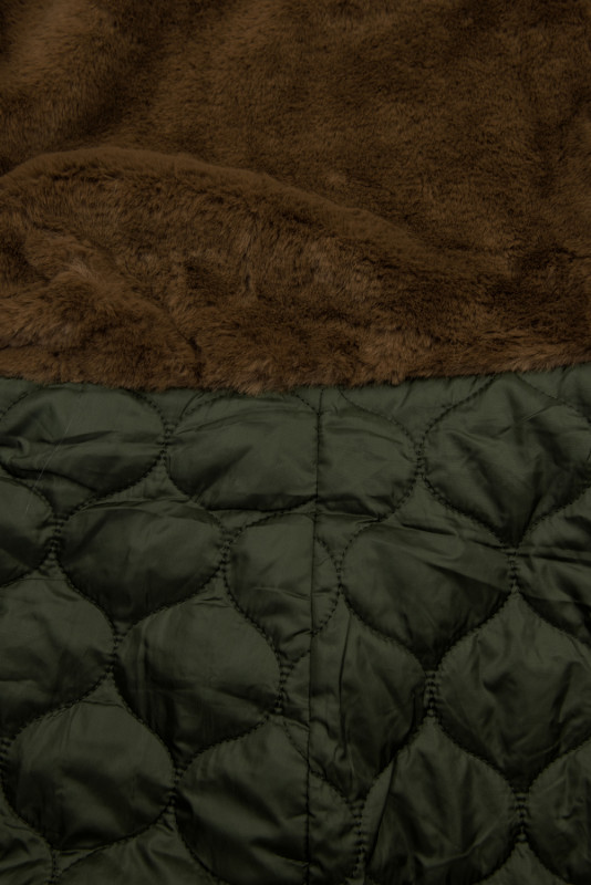 Przejściowa parka z ociepliną khaki