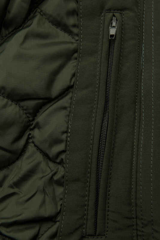 Przejściowa parka z ociepliną khaki