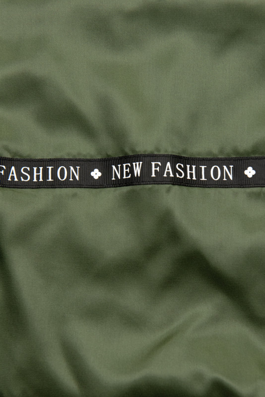 Oliwkowo-zielona parka FASHION