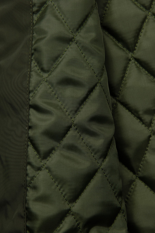 Khaki długi płaszcz/parka