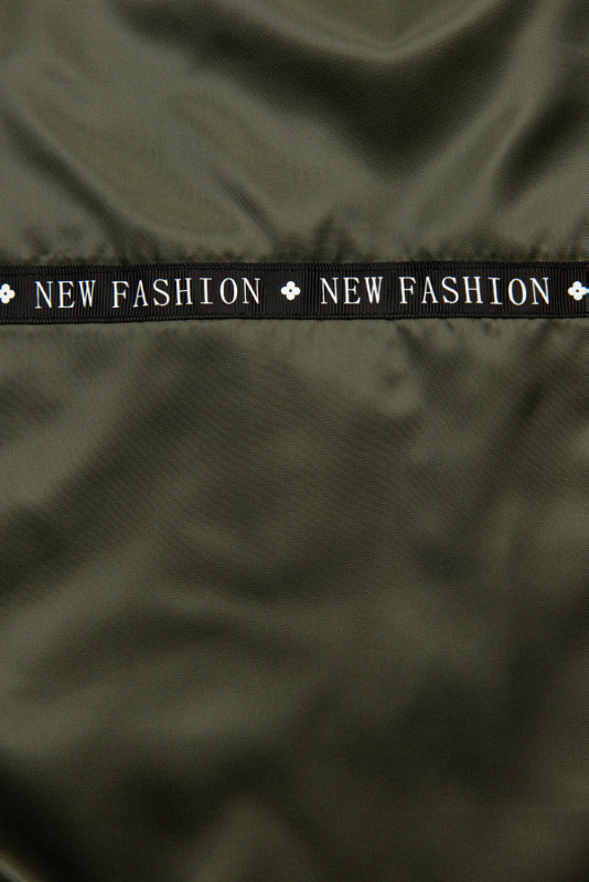 Lekka przejściowa parka FAHION czarna/khaki