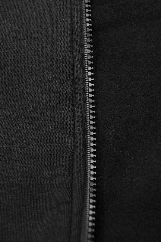 Czarny komplet dresowy na zamek