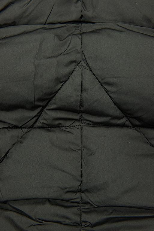 Czarno-żółta zimowa kurtka dwustronna