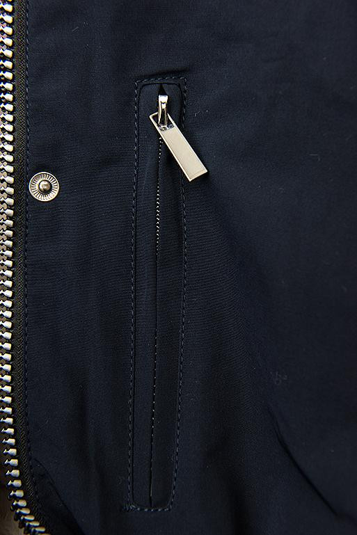 Ocieplana parka granatowa/szara
