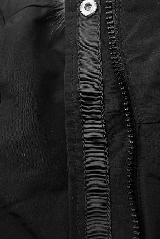 Ocieplana parka czarna/czarna