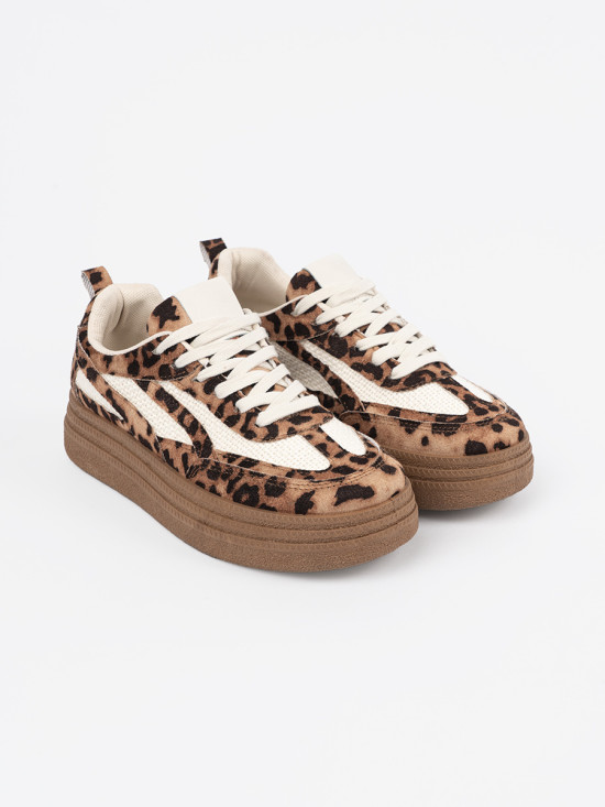Damskie sneakersy w panterkę