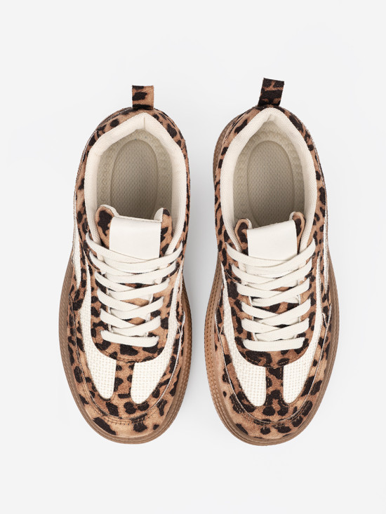 Damskie sneakersy w panterkę