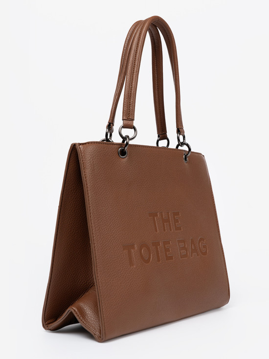 Torebka typu tote w ciepłym brązie