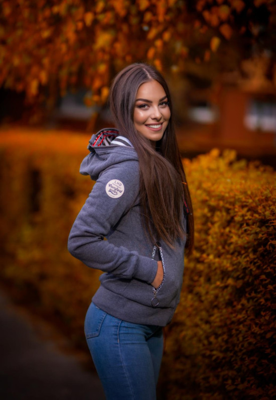 Grafitowa bluza z podszewką w paski