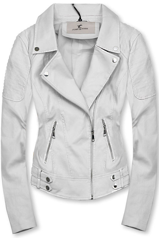 Biała motocyklowa ramoneska