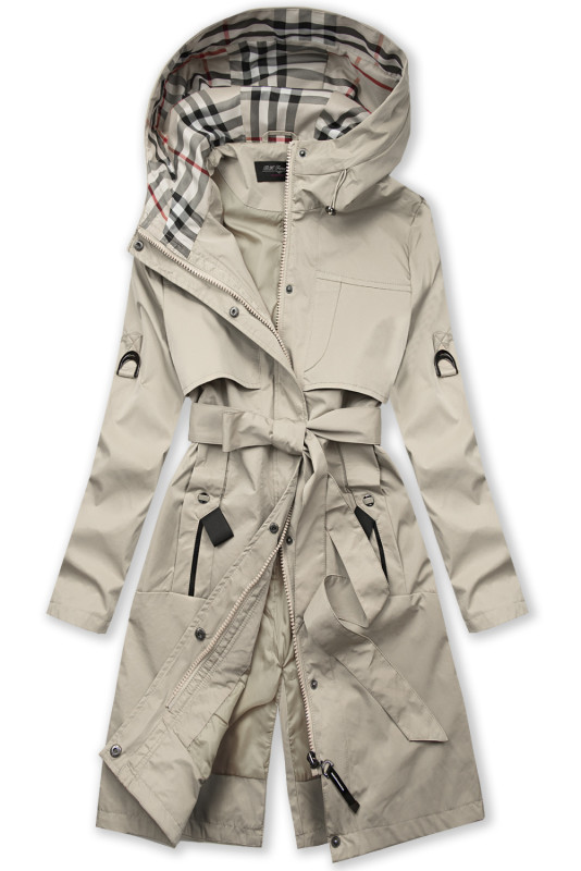 Trenchcoat z paskiem light beige