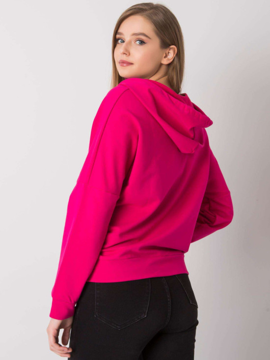 Fuksjowa bluza rozpinana z kapturem