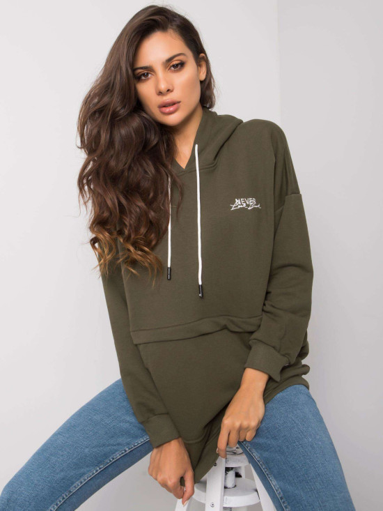 Khaki damska bluza kangurka
